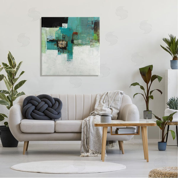 Stupell Industries Ruth Fromstein | Layered Shapes Collage Wall Art