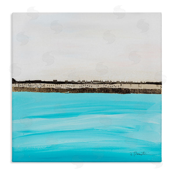 stupell industries Ruth Fromstein | Modern Landscape Music Notes Collage Wall Art