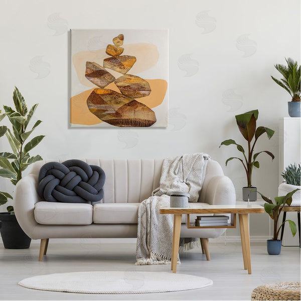 Stupell Industries Ruth Fromstein | Modern Natural Stacked Zen Rocks Wall Art
