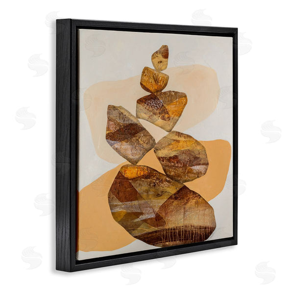 Stupell Industries Ruth Fromstein | Modern Natural Stacked Zen Rocks Wall Art
