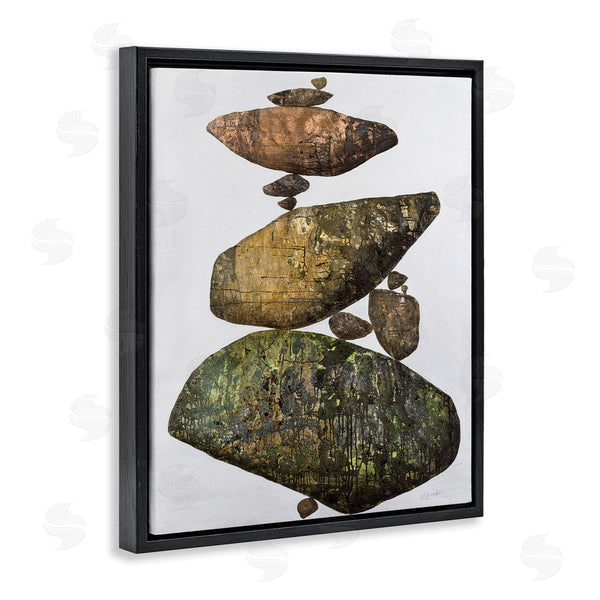 Stupell Industries Ruth Fromstein | Modern Stacked Rocks Nature Wall Art
