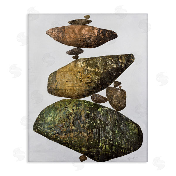 stupell industries Ruth Fromstein | Modern Stacked Rocks Nature Wall Art