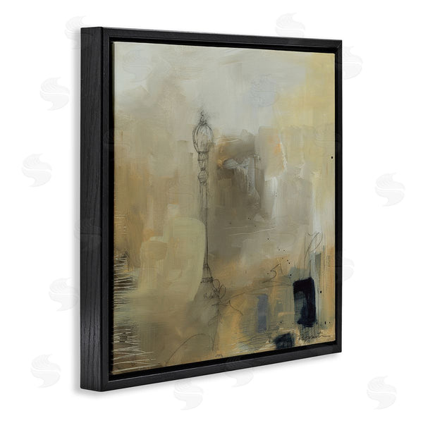 Stupell Industries Ruth Fromstein | Mysterious Abstract Town Scenery Street Light Scribbles Wall Art
