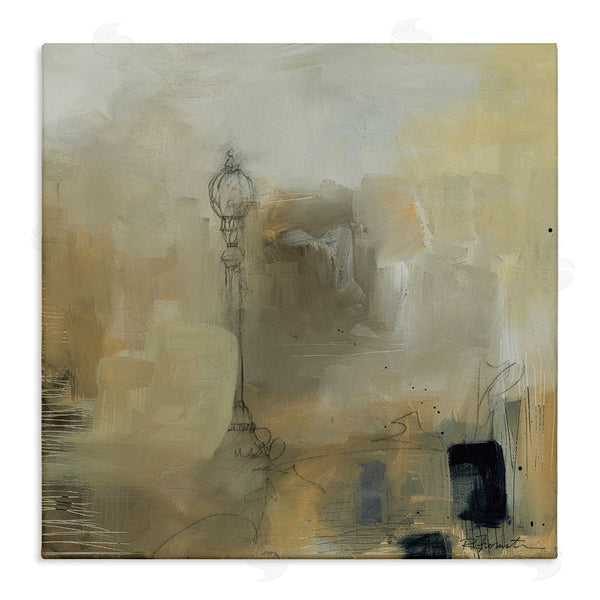 stupell industries Ruth Fromstein | Mysterious Abstract Town Scenery Street Light Scribbles Wall Art