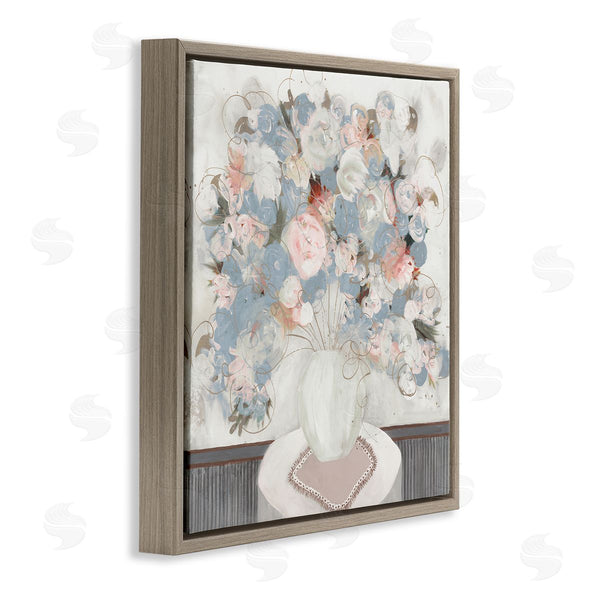Stupell Industries Ruth Fromstein | Soft Floral Bouquet Abstract Scribble Blooms Arrangement Wall Art