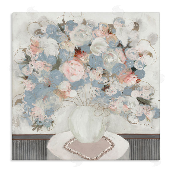 stupell industries Ruth Fromstein | Soft Floral Bouquet Abstract Scribble Blooms Arrangement Wall Art