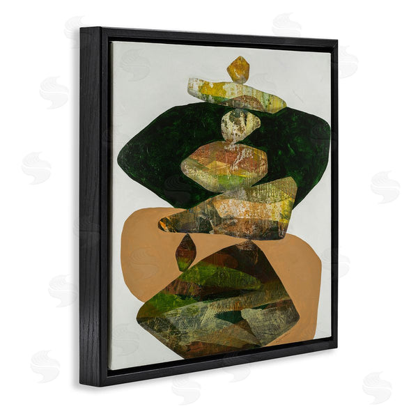 Stupell Industries Ruth Fromstein | Stacked Rocks Contemporary Nature Wall Art