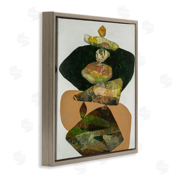 Stupell Industries Ruth Fromstein | Stacked Rocks Contemporary Nature Wall Art