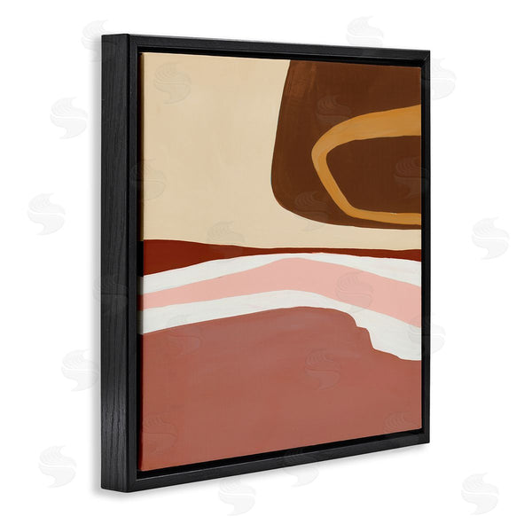 Stupell Industries Ruth Fromstein | Terracotta Abstract Landscape Fluid Shape Composition