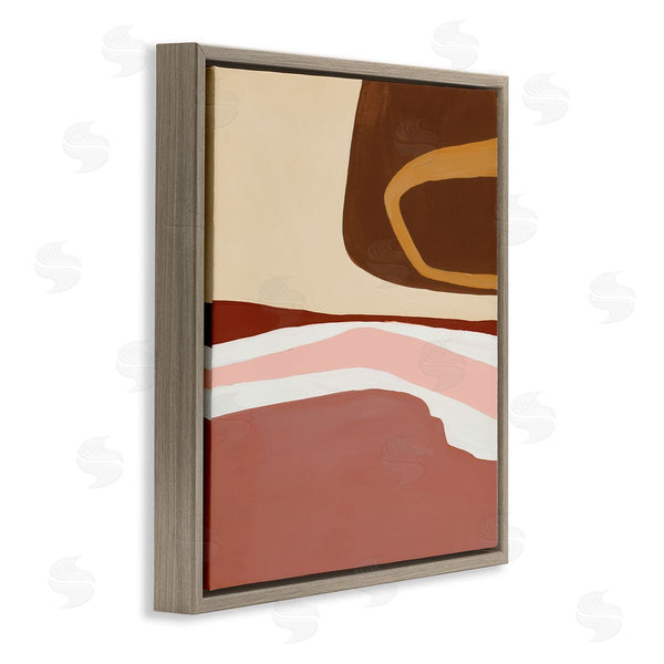 Stupell Industries Ruth Fromstein | Terracotta Abstract Landscape Fluid Shape Composition
