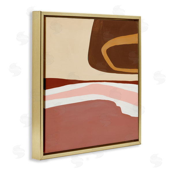 Stupell Industries Ruth Fromstein | Terracotta Abstract Landscape Fluid Shape Composition