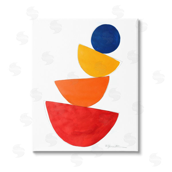 stupell industries Ruth Fromstein | Tilting Balancing Shapes Wall Art