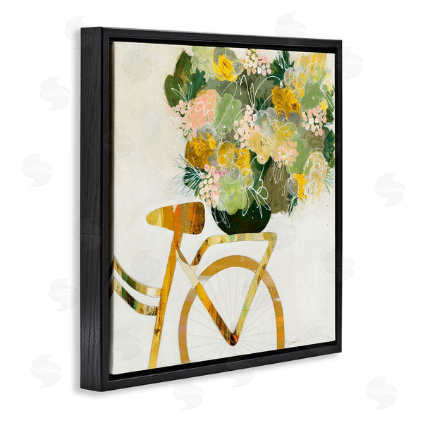 Stupell Industries Ruth Fromstein | Yellow Floral Bouquet On Bicycle