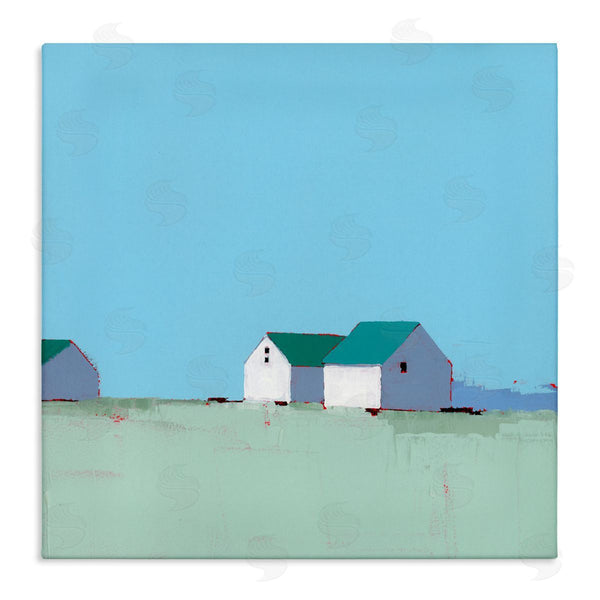stupell industries Ruth LaGue | Palmer Farm in Muted Blues Wall Art