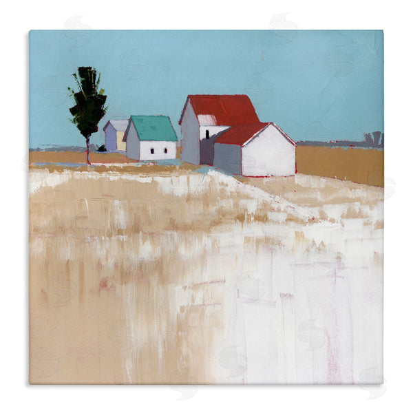 stupell industries Ruth LaGue | Snow On The Roof Farmhouse Wall Art