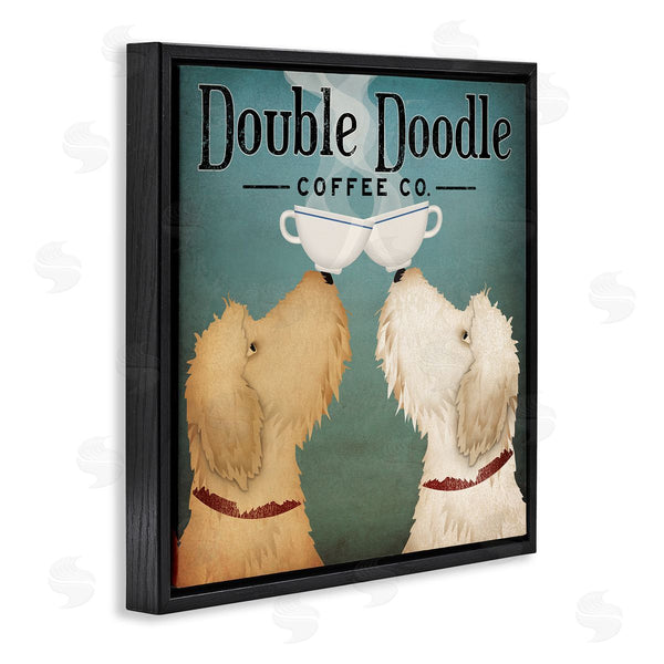 Stupell Industries Ryan Fowler | Doodle Dog Vintage Coffee Sign