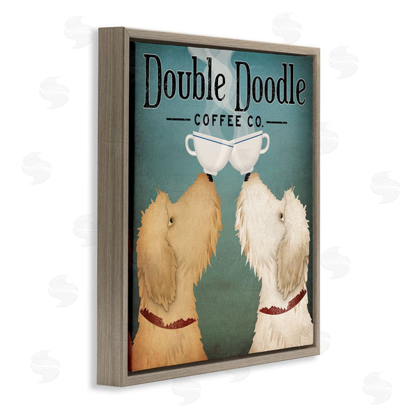 Stupell Industries Ryan Fowler | Doodle Dog Vintage Coffee Sign