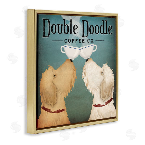 Stupell Industries Ryan Fowler | Doodle Dog Vintage Coffee Sign