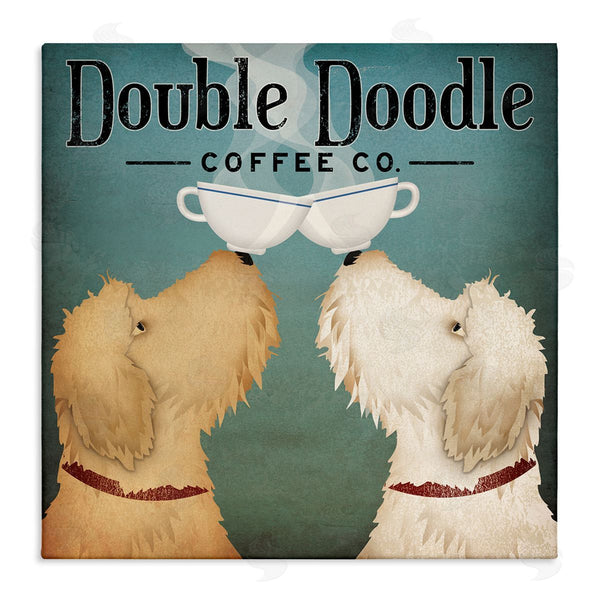 stupell industries Ryan Fowler | Doodle Dog Vintage Coffee Sign