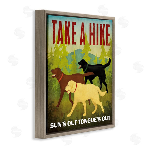Stupell Industries Ryan Fowler | Hiking Dogs Phrase Wall Art