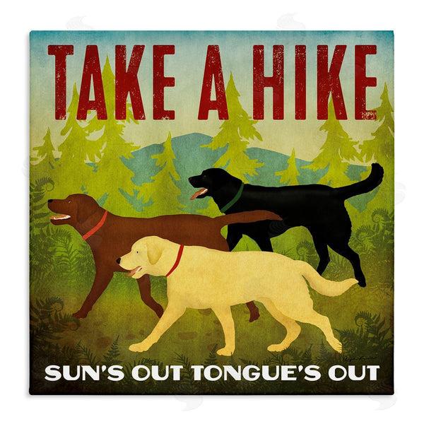 stupell industries Ryan Fowler | Hiking Dogs Phrase Wall Art
