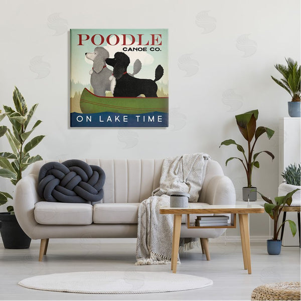 Stupell Industries Ryan Fowler | Lake Time Canoe Poodles Wall Art
