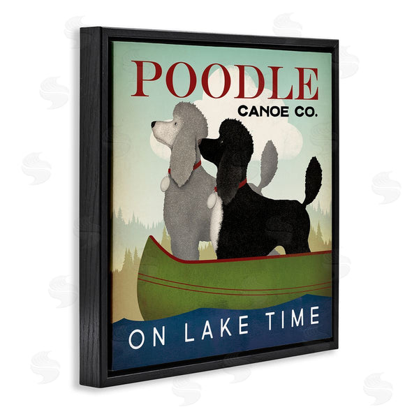 Stupell Industries Ryan Fowler | Lake Time Canoe Poodles Wall Art