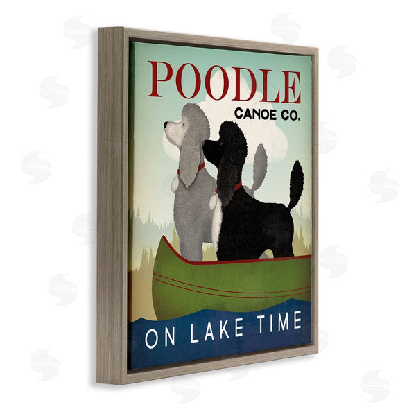 Stupell Industries Ryan Fowler | Lake Time Canoe Poodles Wall Art