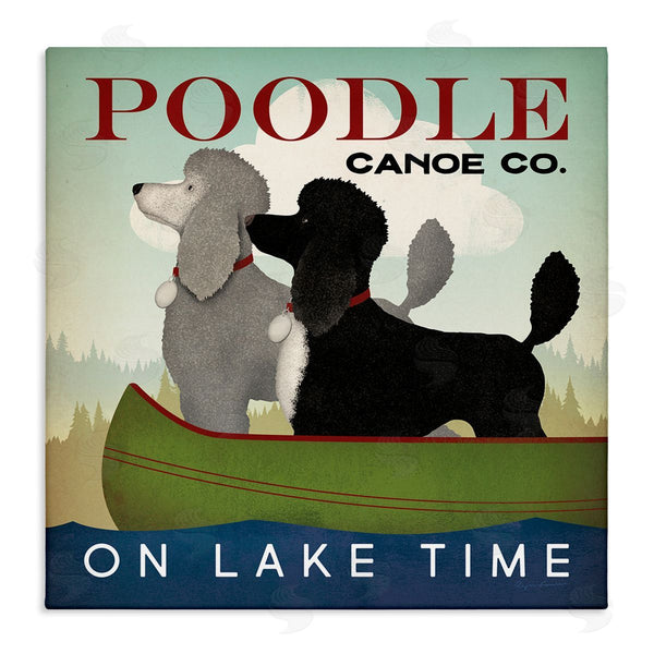 stupell industries Ryan Fowler | Lake Time Canoe Poodles Wall Art