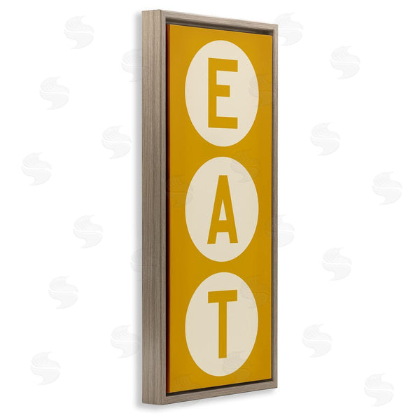 Stupell Industries Ryan Fowler | Retro Style Eat Circle Letters Sign Wall Art