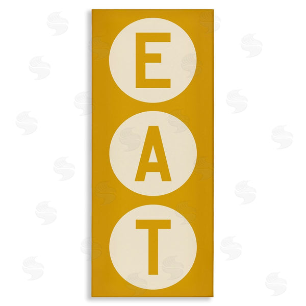 stupell industries Ryan Fowler | Retro Style Eat Circle Letters Sign Wall Art