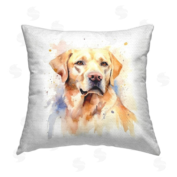 Stupell Industries Ryley Gray | Labrador With Modern Splatter Printed Throw Pillow