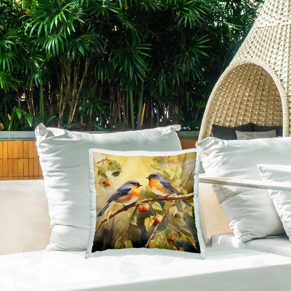 Stupell Industries Ryley Gray | Two Birds In Tree Printed Throw Pillow