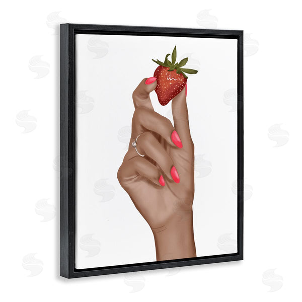 Stupell Industries Saba Rauf | Holding Juicy Strawberry Wall Art