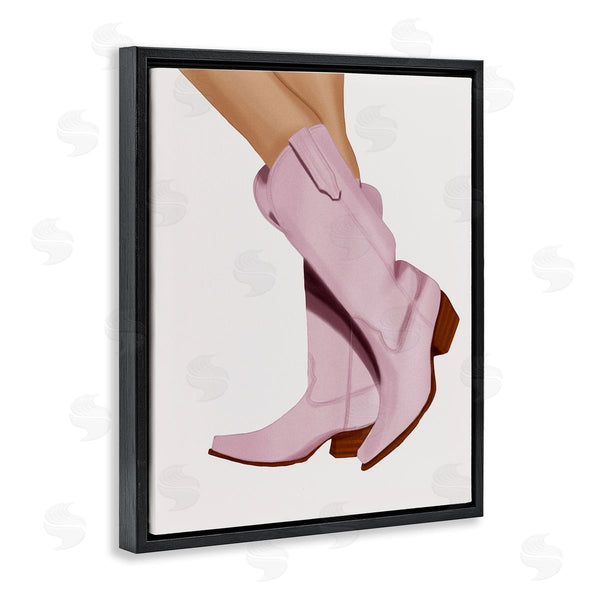 Stupell Industries Saba Rauf | Pastel Pink Cowgirl Boots Wall Art