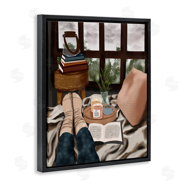 Stupell Industries Saba Rauf | Relaxing Reading In Bed Wall Art