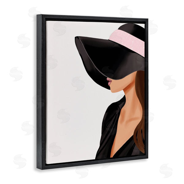 Stupell Industries Saba Rauf | Shaded Woman Large Hat Wall Art