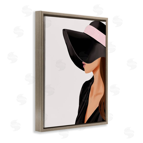 Stupell Industries Saba Rauf | Shaded Woman Large Hat Wall Art