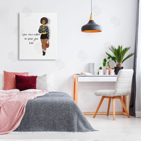 Stupell Industries Saba Rauf | Speak Your Truth Phrase Wall Art