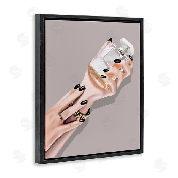 Stupell Industries Saba Rauf | Woman With Black Nail Polish Wall Art