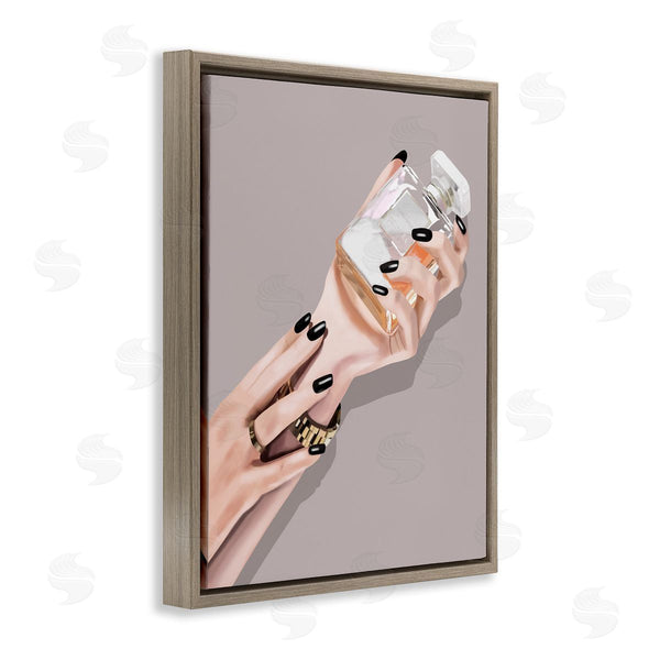 Stupell Industries Saba Rauf | Woman With Black Nail Polish Wall Art