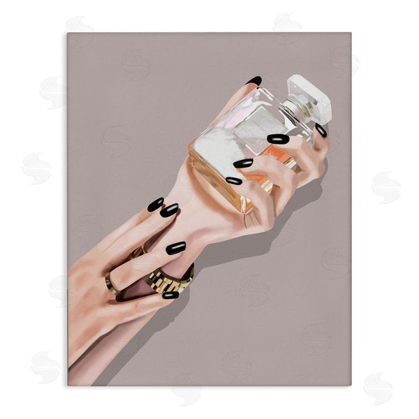stupell industries Saba Rauf | Woman with Black Nail Polish Wall Art