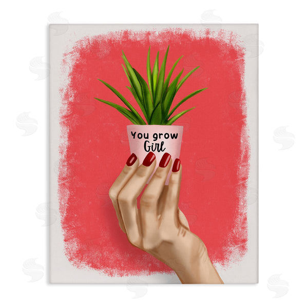 stupell industries Saba Rauf | You Go Girl Plant Wall Art