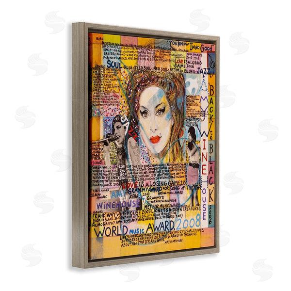 Stupell Industries Sabin | Amy Winehouse Collage Wall Art