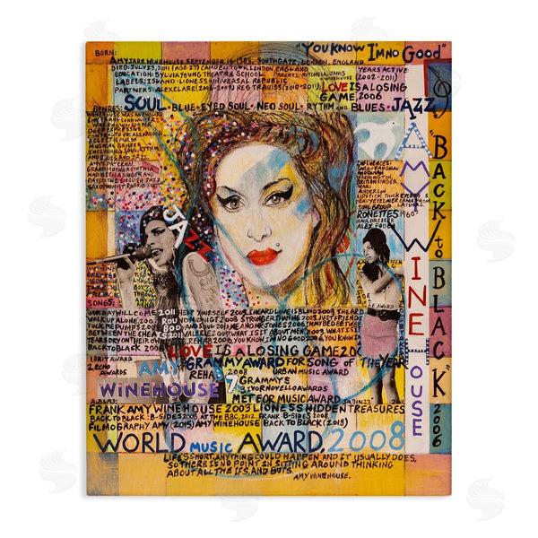stupell industries Sabin | Amy Winehouse Collage Wall Art