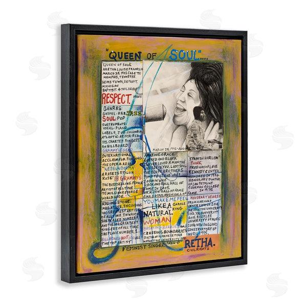 Stupell Industries Sabin | Aretha Franklin Collage Wall Art