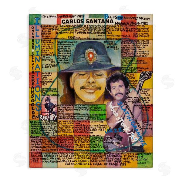 stupell industries Sabin | Carlos Santana Collage Wall Art