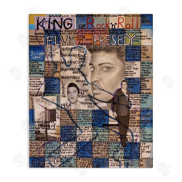 stupell industries Sabin | Elvis Presley Collage Wall Art