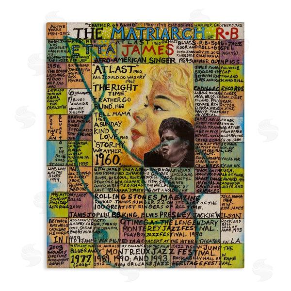 stupell industries Sabin | Etta James Collage Wall Art
