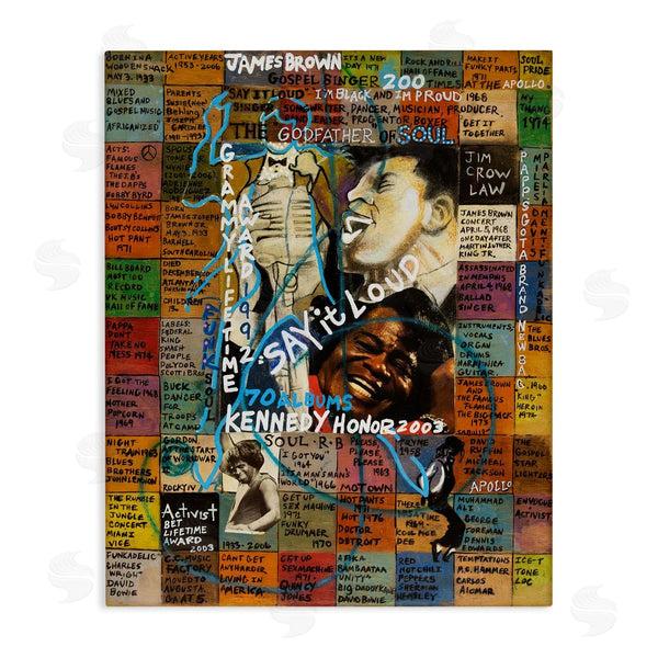 stupell industries Sabin | James Brown Collage Wall Art